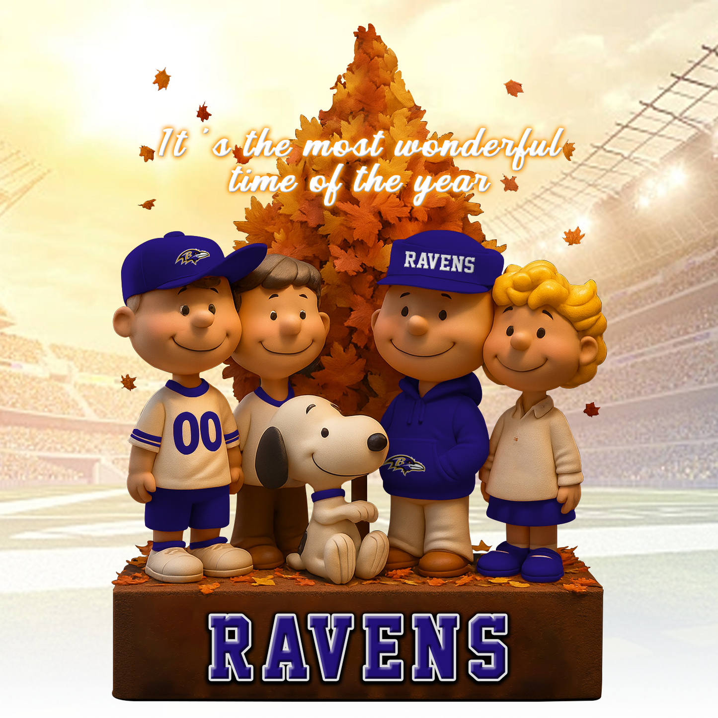 BAL x NFL Premium Acrylic Block Peanuts DATND TANTD 120825