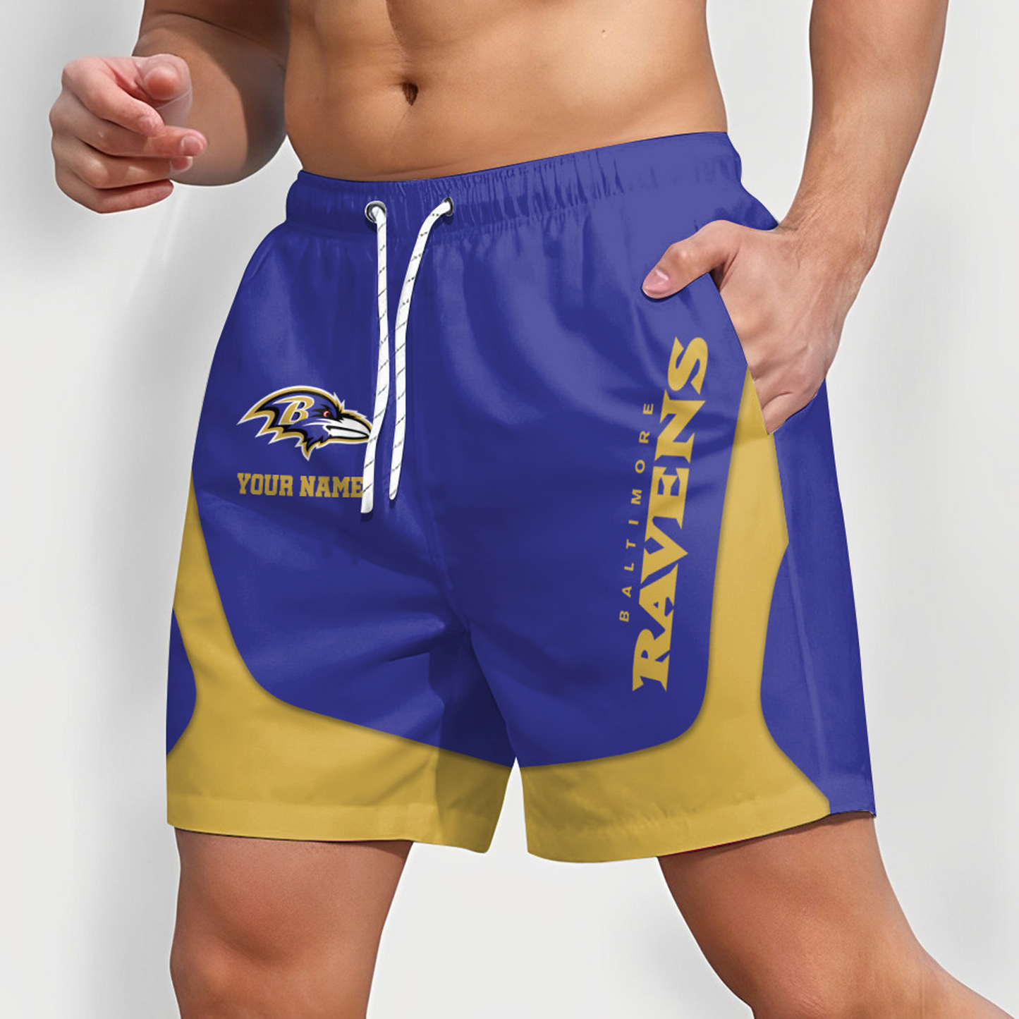 BAL x NFL Team Special Short Pants For Men Custom Name Gifts DATND TANTD25