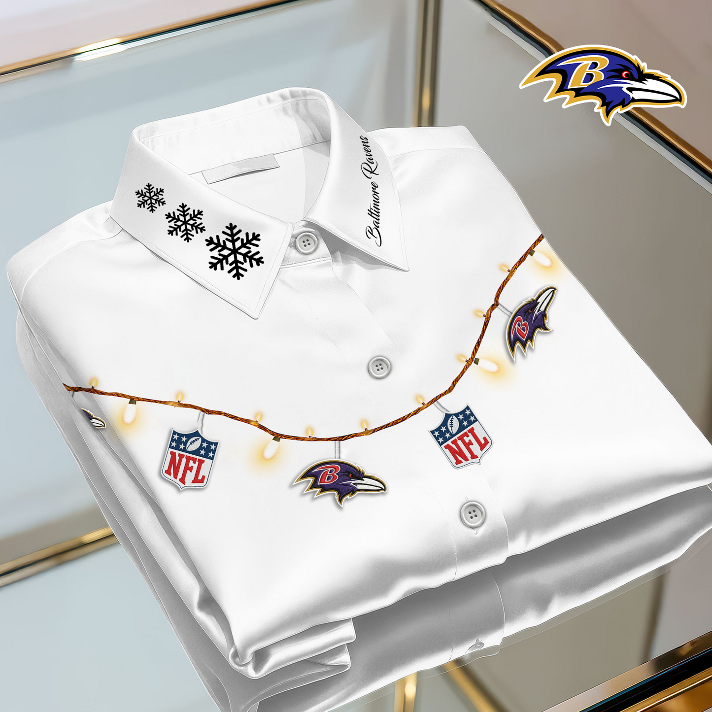 BAL X Premium NFL Christmas Long Sleeve Casual Shirt V1 NAK NHT