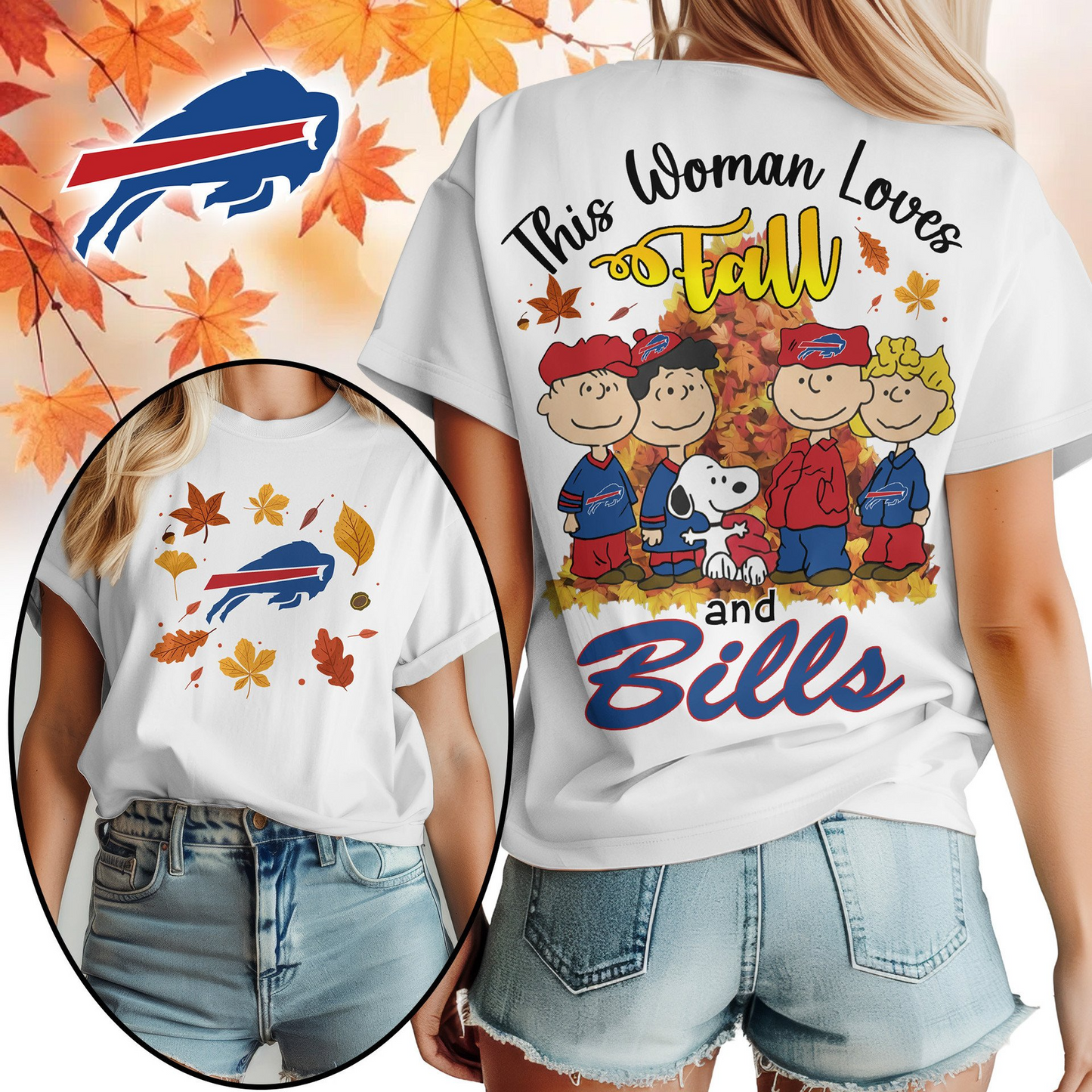 BB Premium NFL This Woman loves fall 3D Shirt DDT CTND