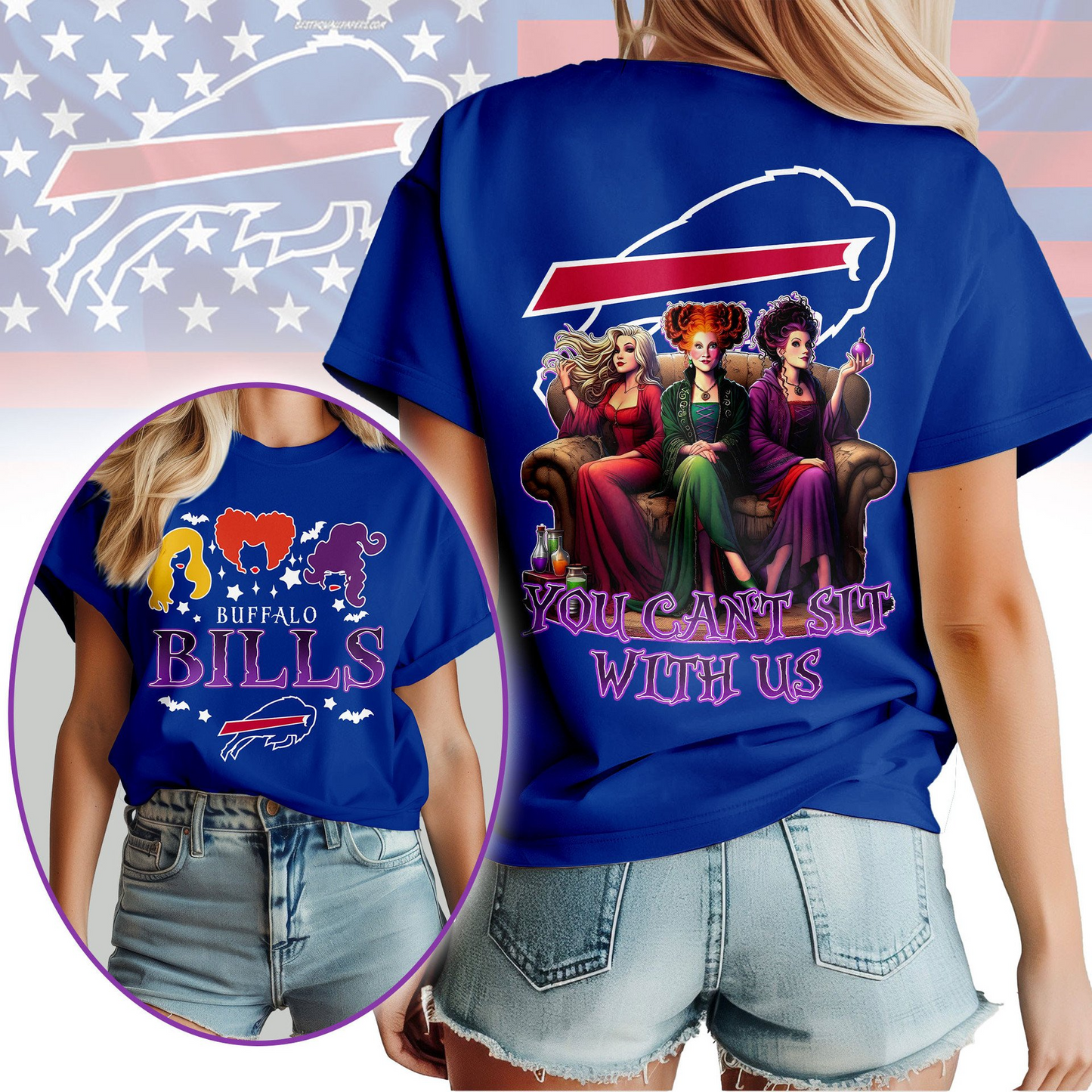 BB Premium NFL You Can't Sit With Us 3D T-shirt DDT NTL