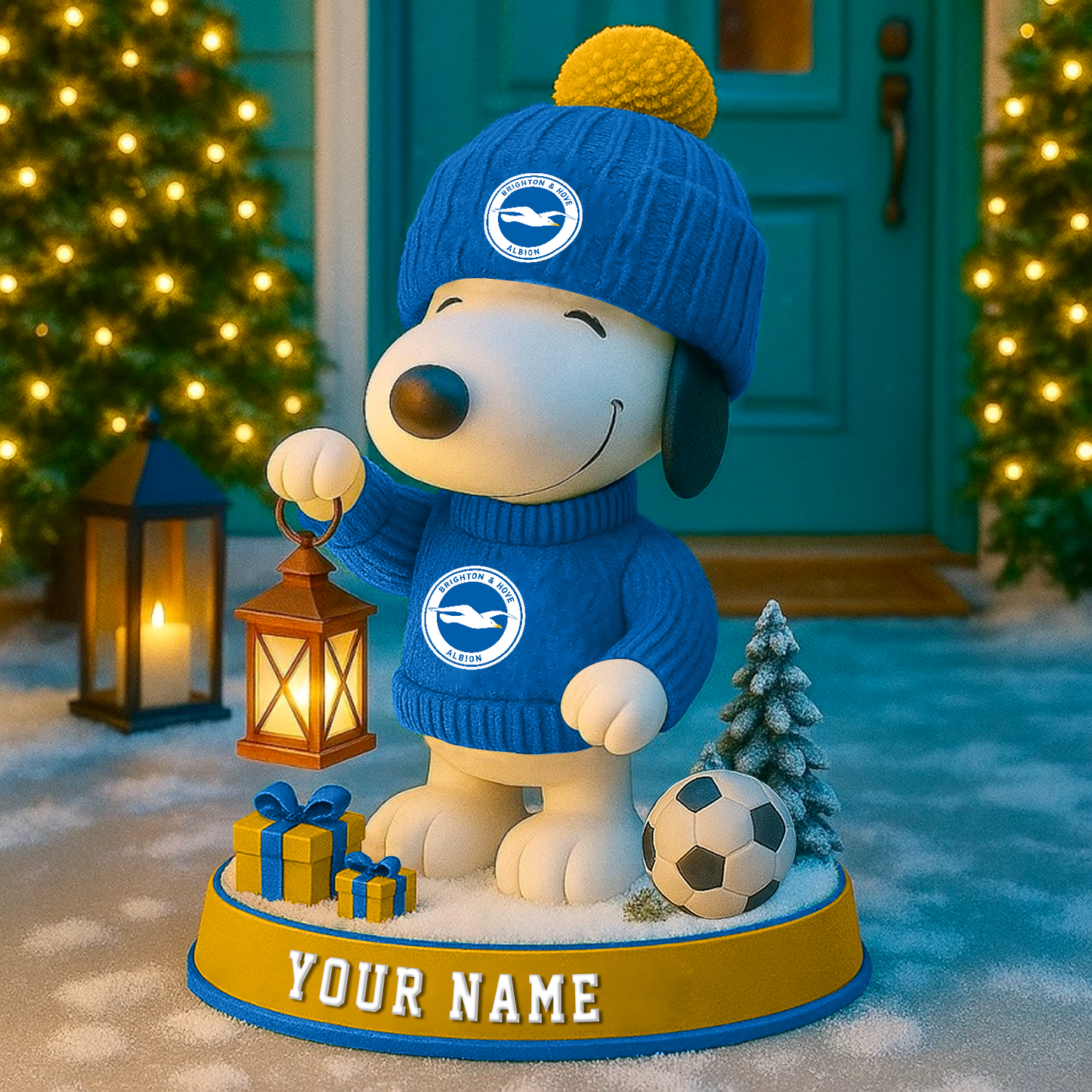 BHA X EPL Christmas Snoopy Fan Light Statue 2025 V1 NAK NHT 81125