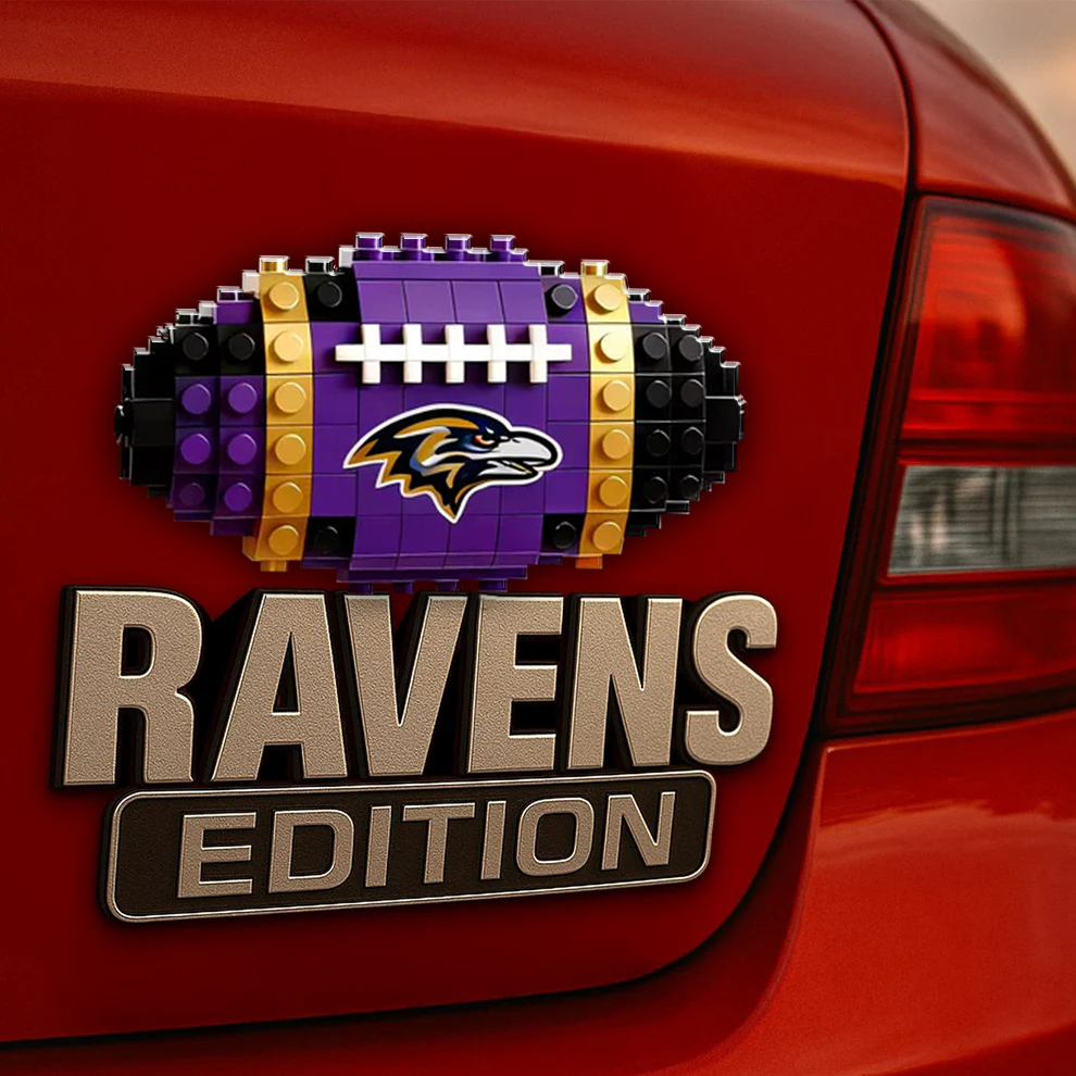 BR x NFL Building Block Set 3D Car Name Badge DDT CTND