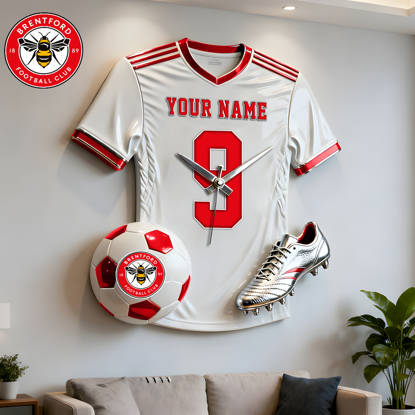 BRE X Personalized EPL football player sculpture clock V1 NAK NHT