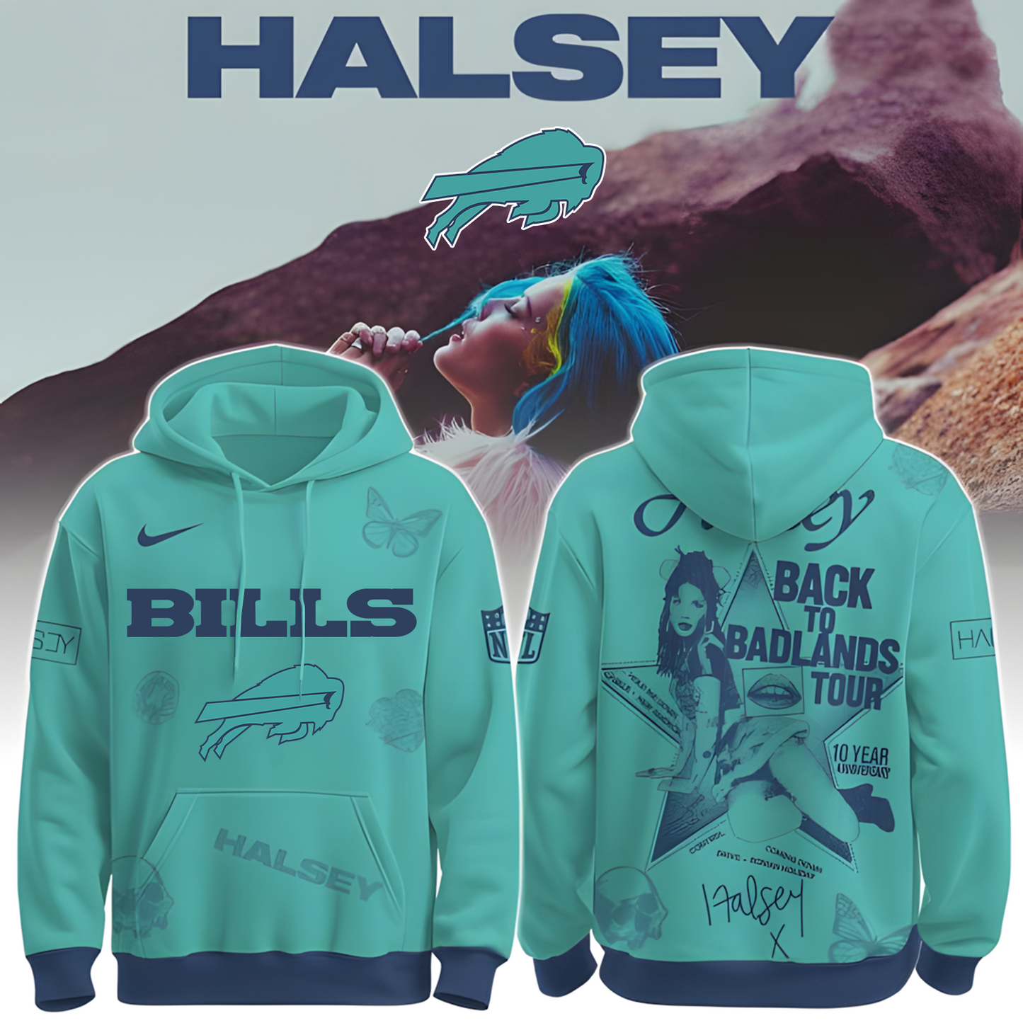 BUF X NFL Back to Badlands North America 2025-2026 Hoodie T-Shirt NAK THUONGNH