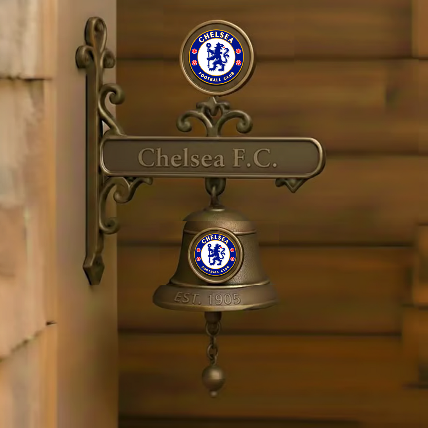 CHE x EPL Vintage Football Club Brass Bell DATND TANTD