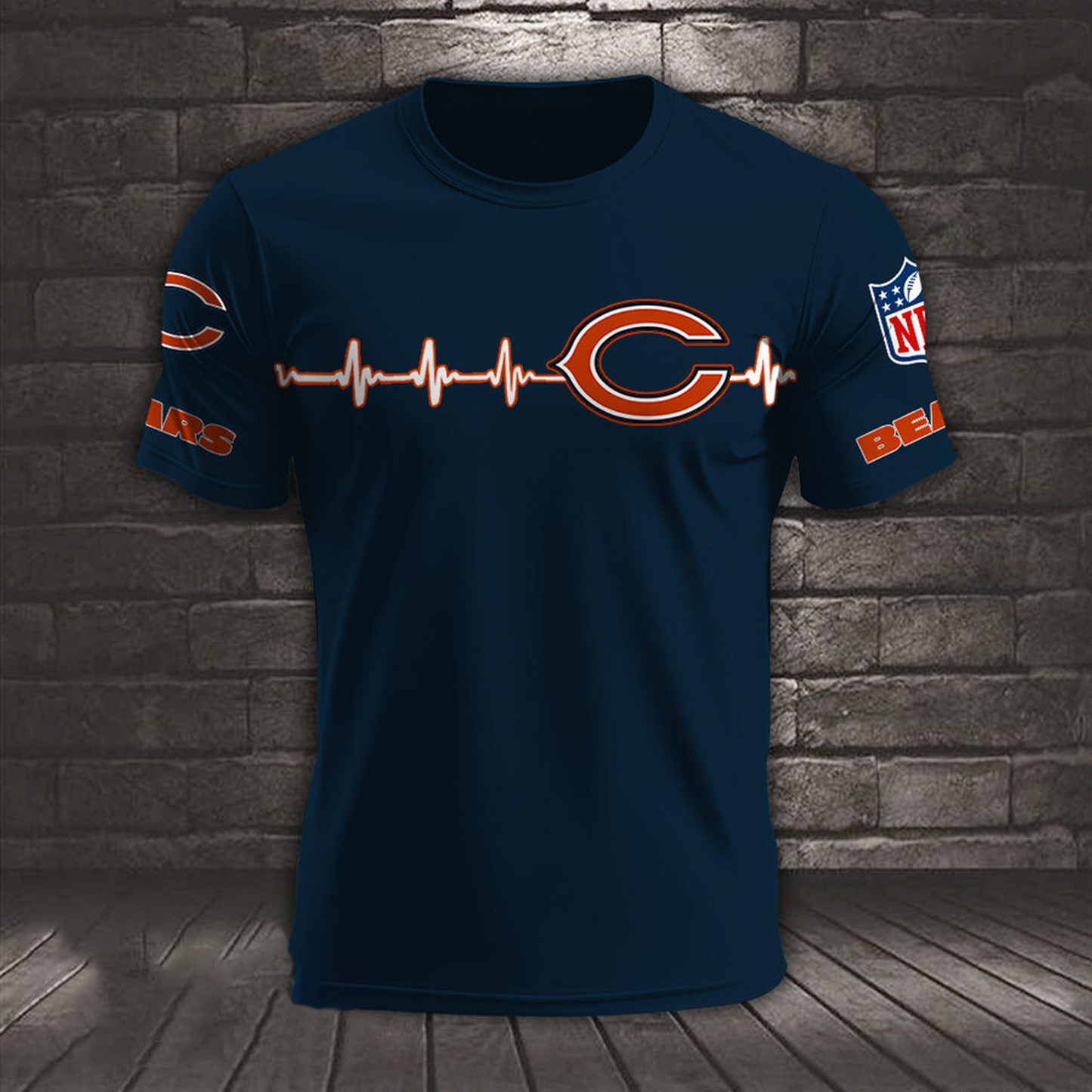 CHI x NFL Heart Rate Map Special 3D Shirt DatND ThuongNH