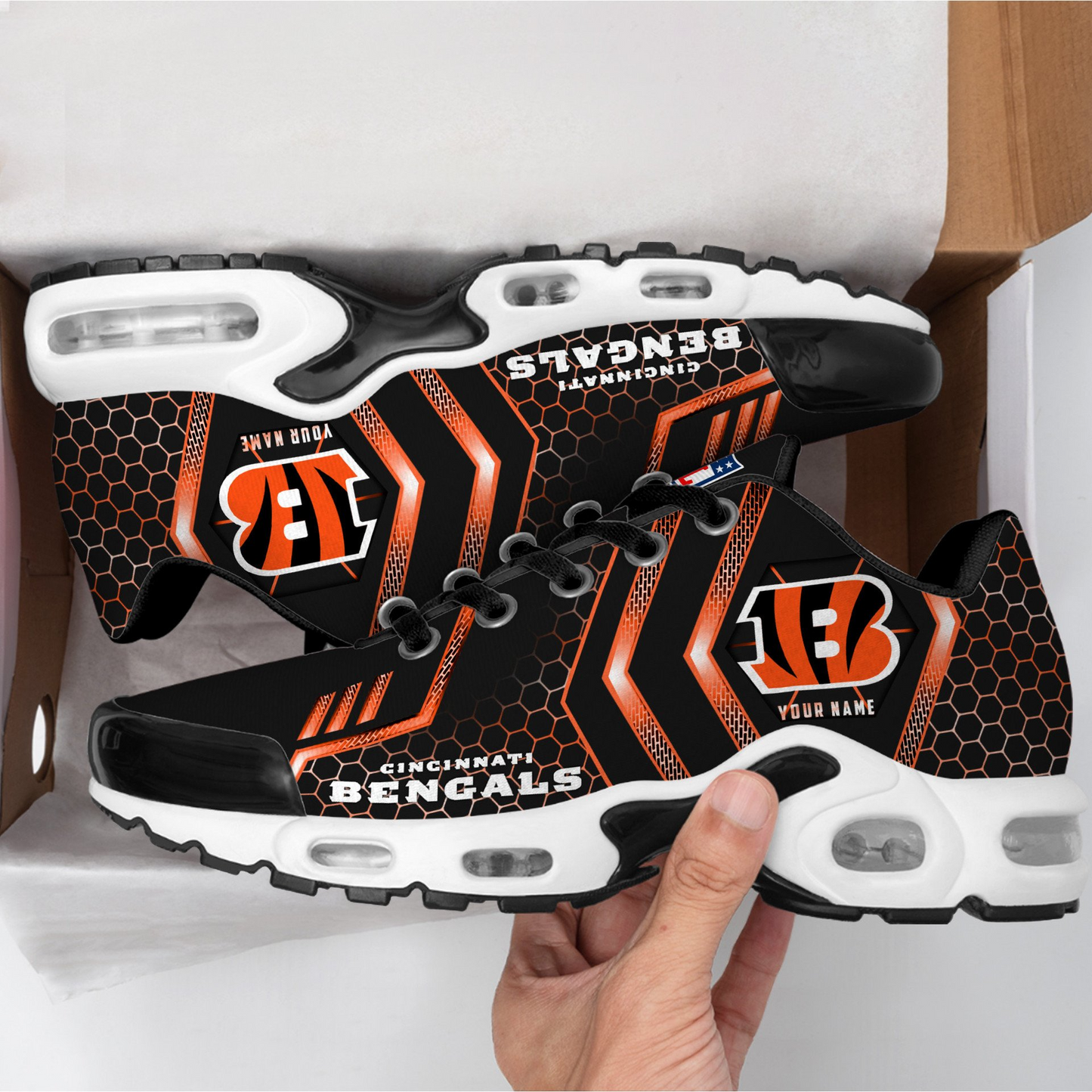 CIN NFL Personalized Air Max Shoes Exclusive DDT CTND