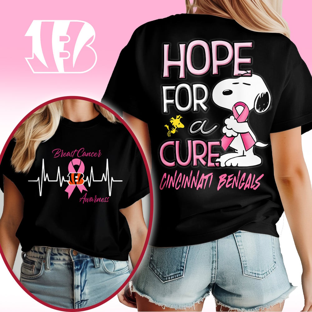 CIN Premium Breast Cancer Awareness Snoopy Hope For A Cure Shirt DDT NTL
