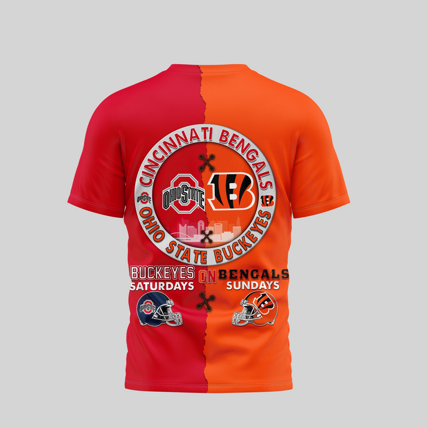 CIN Premium NFL x NCAA 3D T-shirt DDT NTL