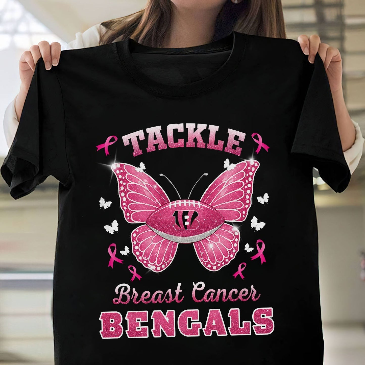 CIN x NFL Tackle Breast Cancer 2D Shirt DatND ThuongNH