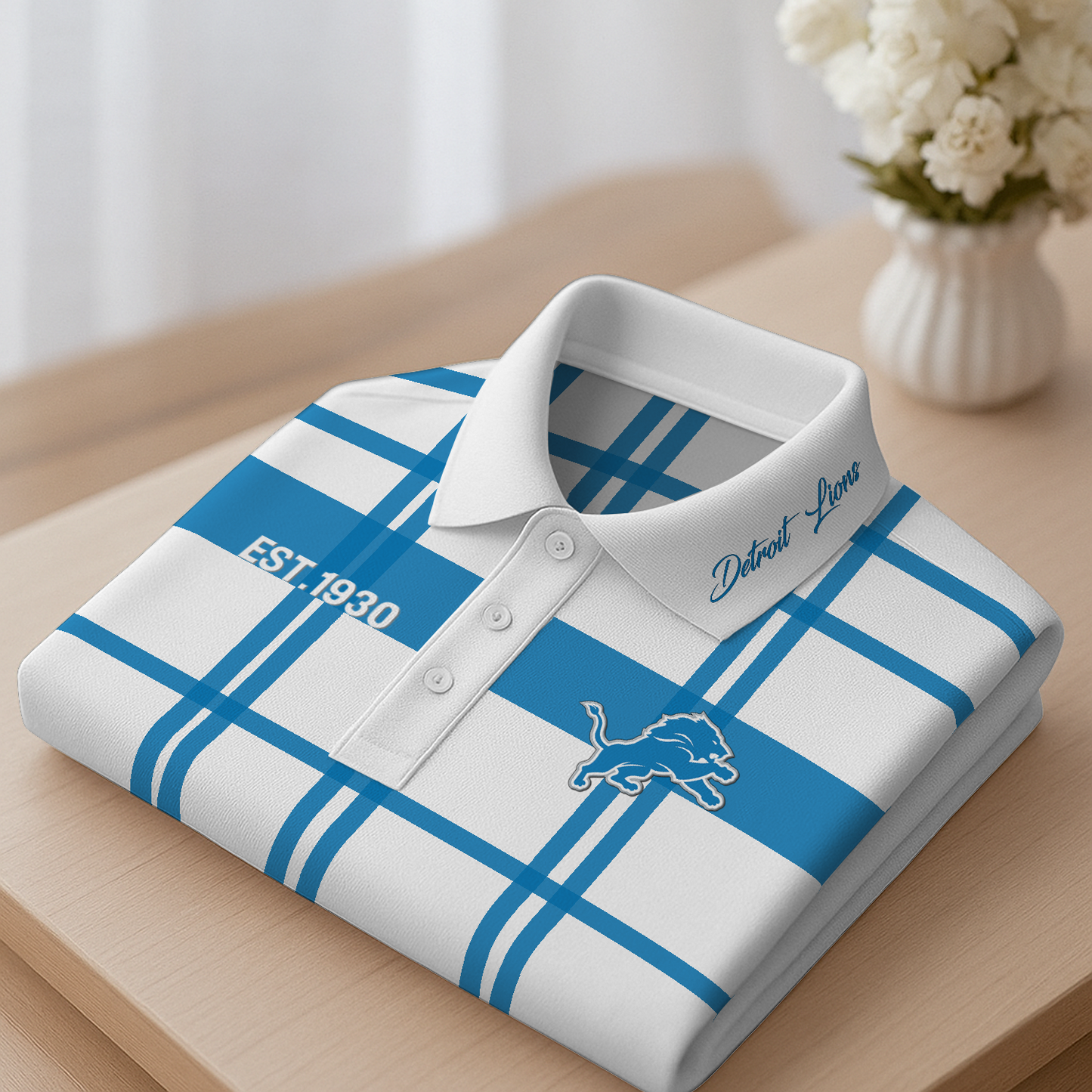 DET Premium NFL Polo Shirt DatND DVT