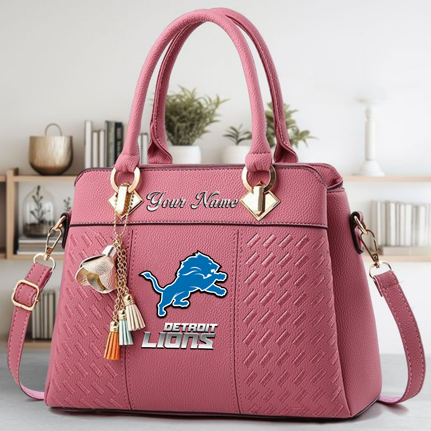 DET x NFL Leather Bag DATND TANTD