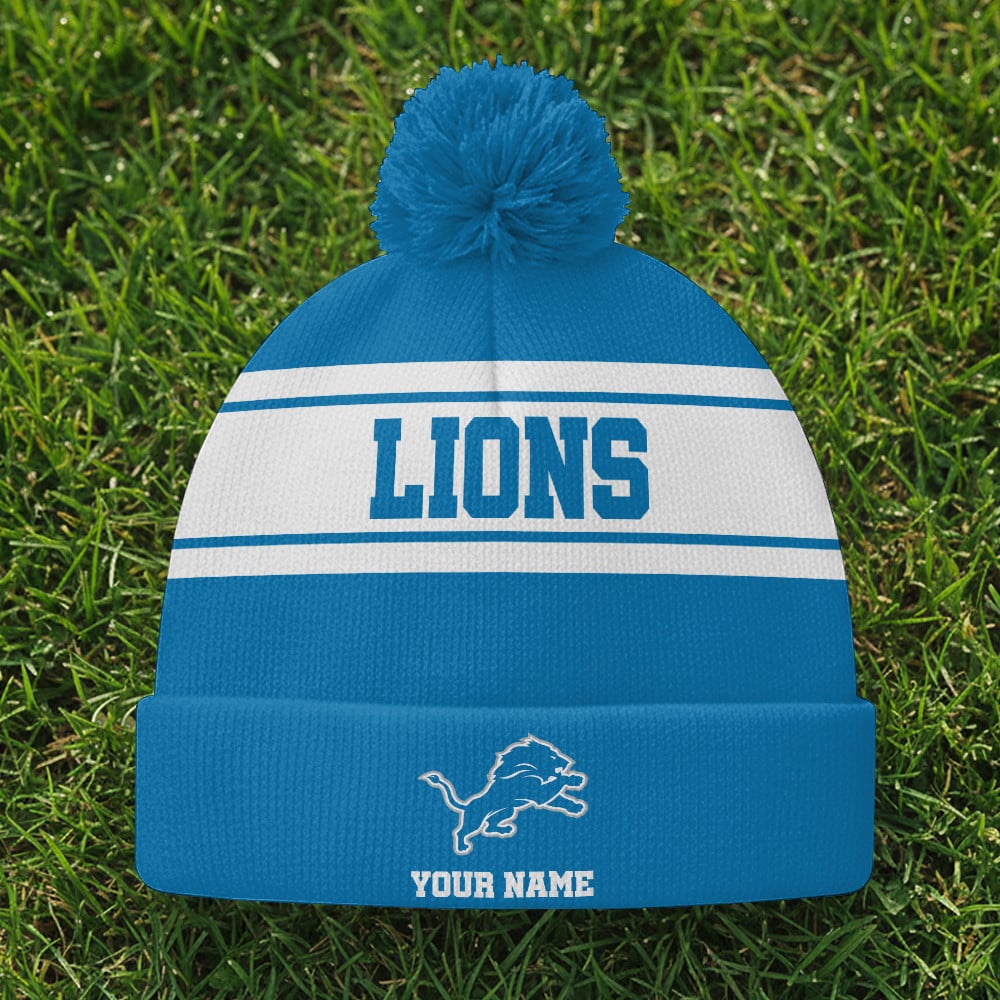 DET x NFL Woolen Beanie Hat Aldult And Kid DatND DVT