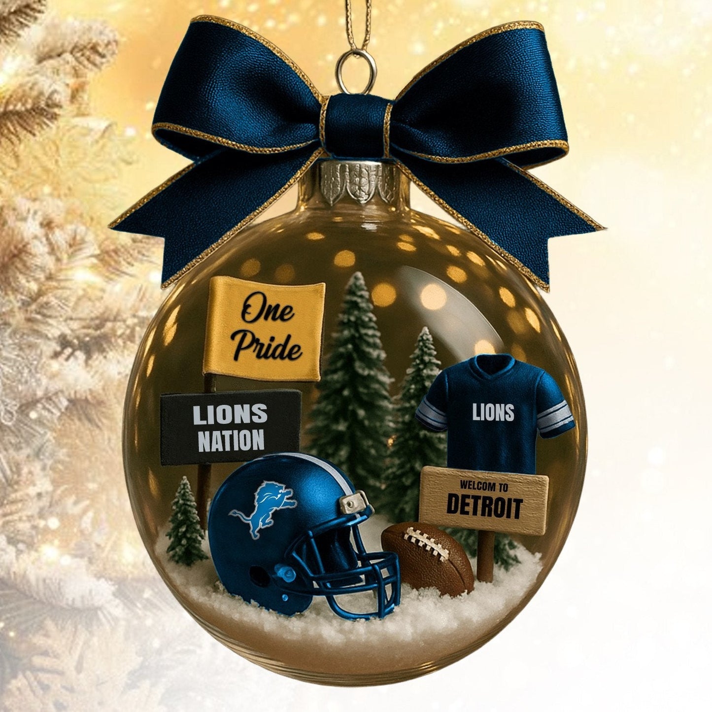 DL NFL Acrylic Ball Ornament - Best Gift For Fans DDT CTND