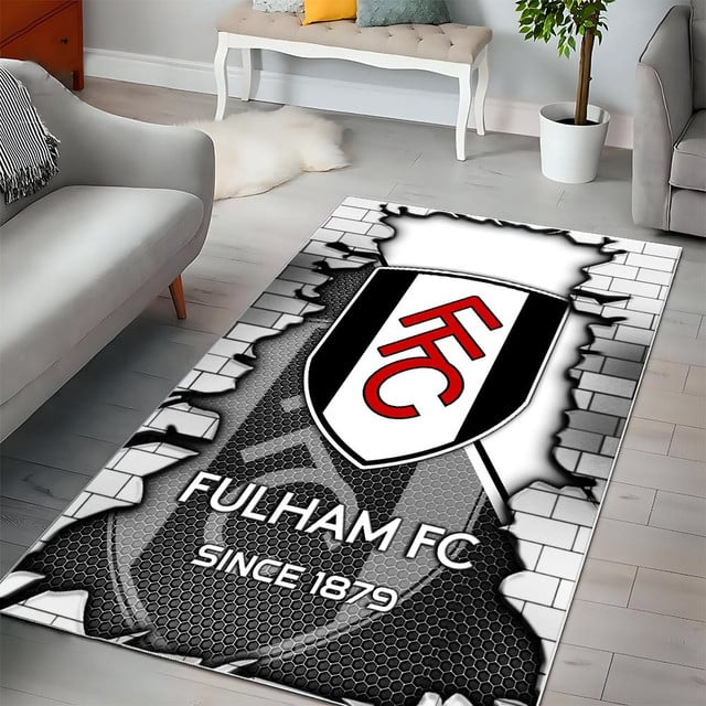 EPL x FUL Brick Multi Logo Carpet Rug V1 NAK