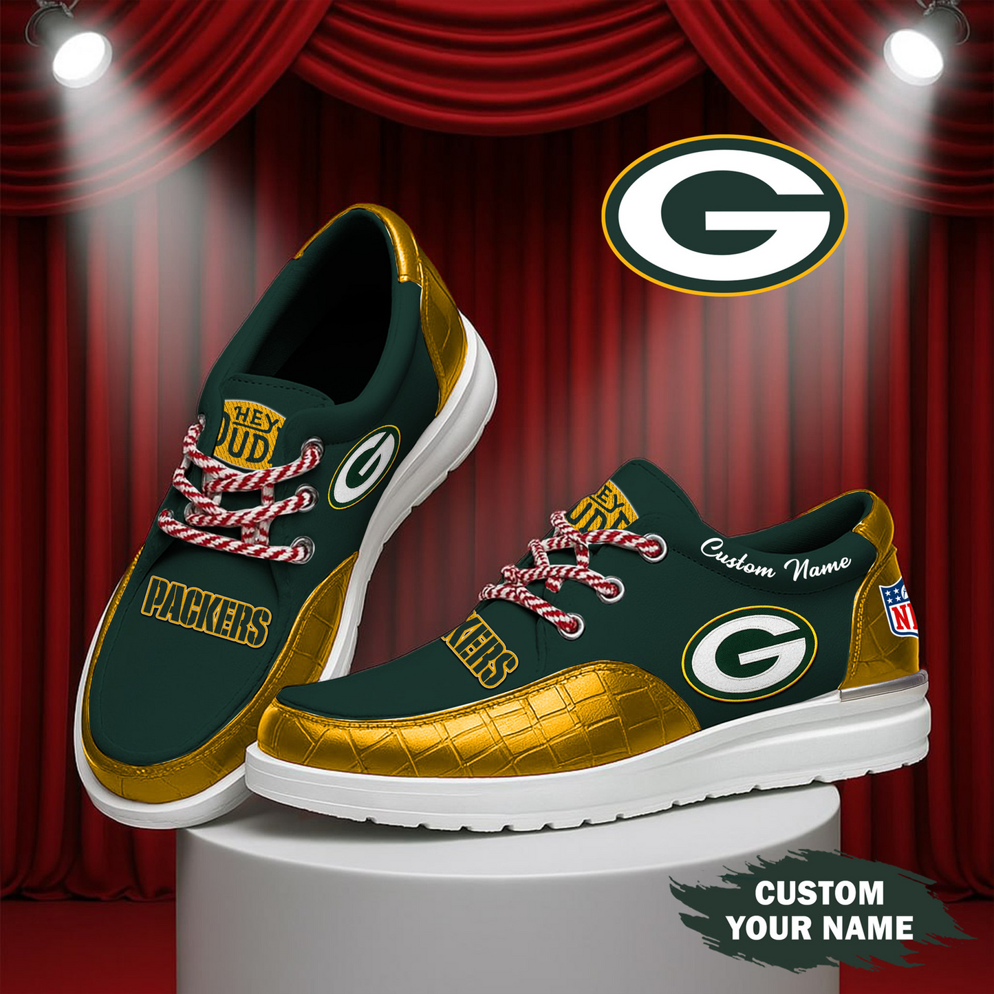 GB x NFL Premium Leather Loafer Shoes TUANND TANTD