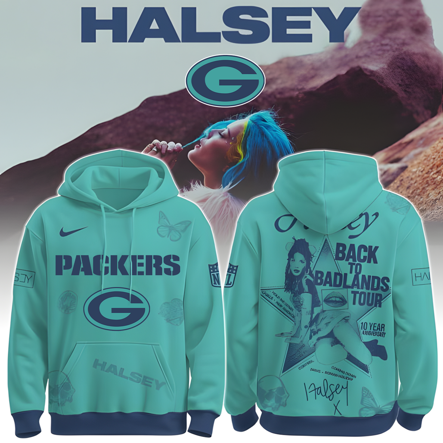 GB X NFL Back to Badlands North America 2025-2026 Hoodie T-Shirt NAK THUONGNH