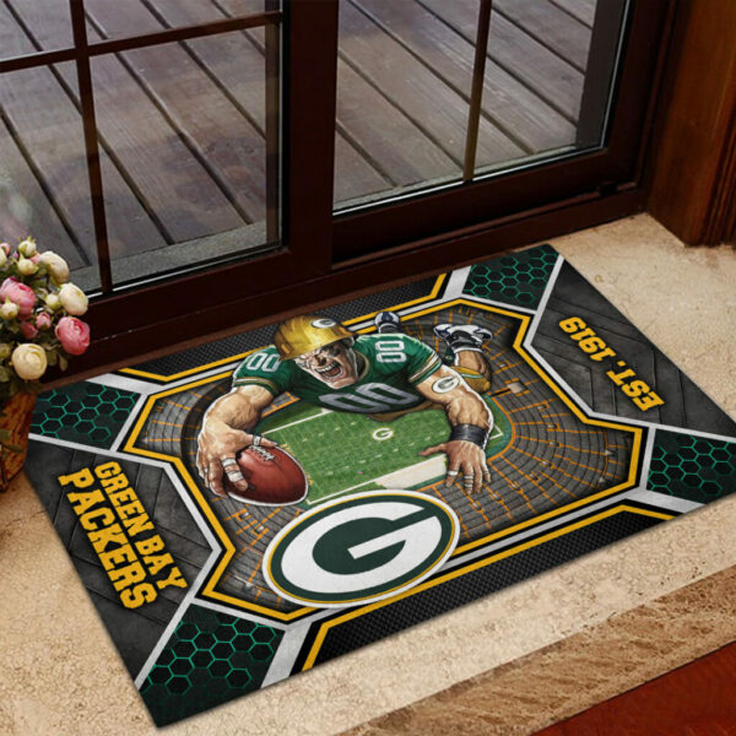 GB x NFL Custom Doormat DATND TANTD