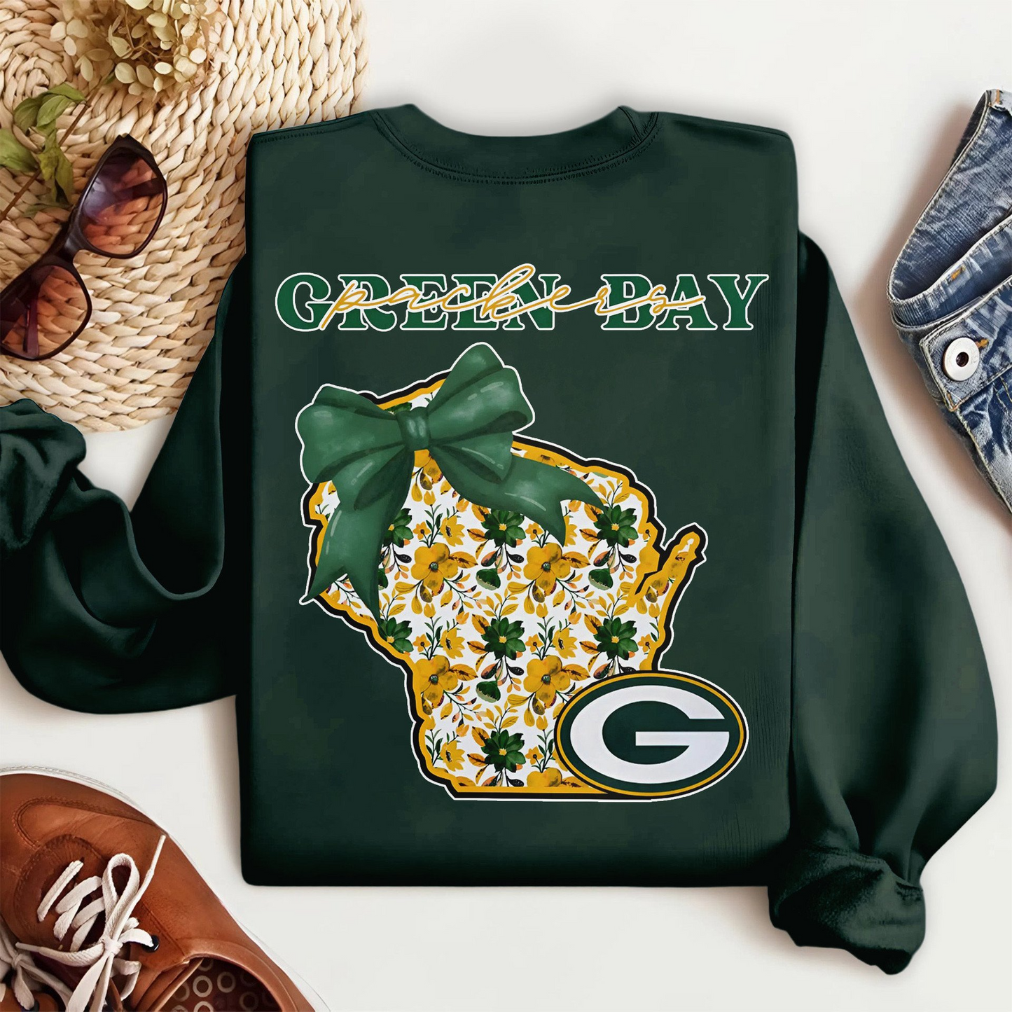 GBP Premium NFL Cozy State Bow Sweatshirt DDT NTL