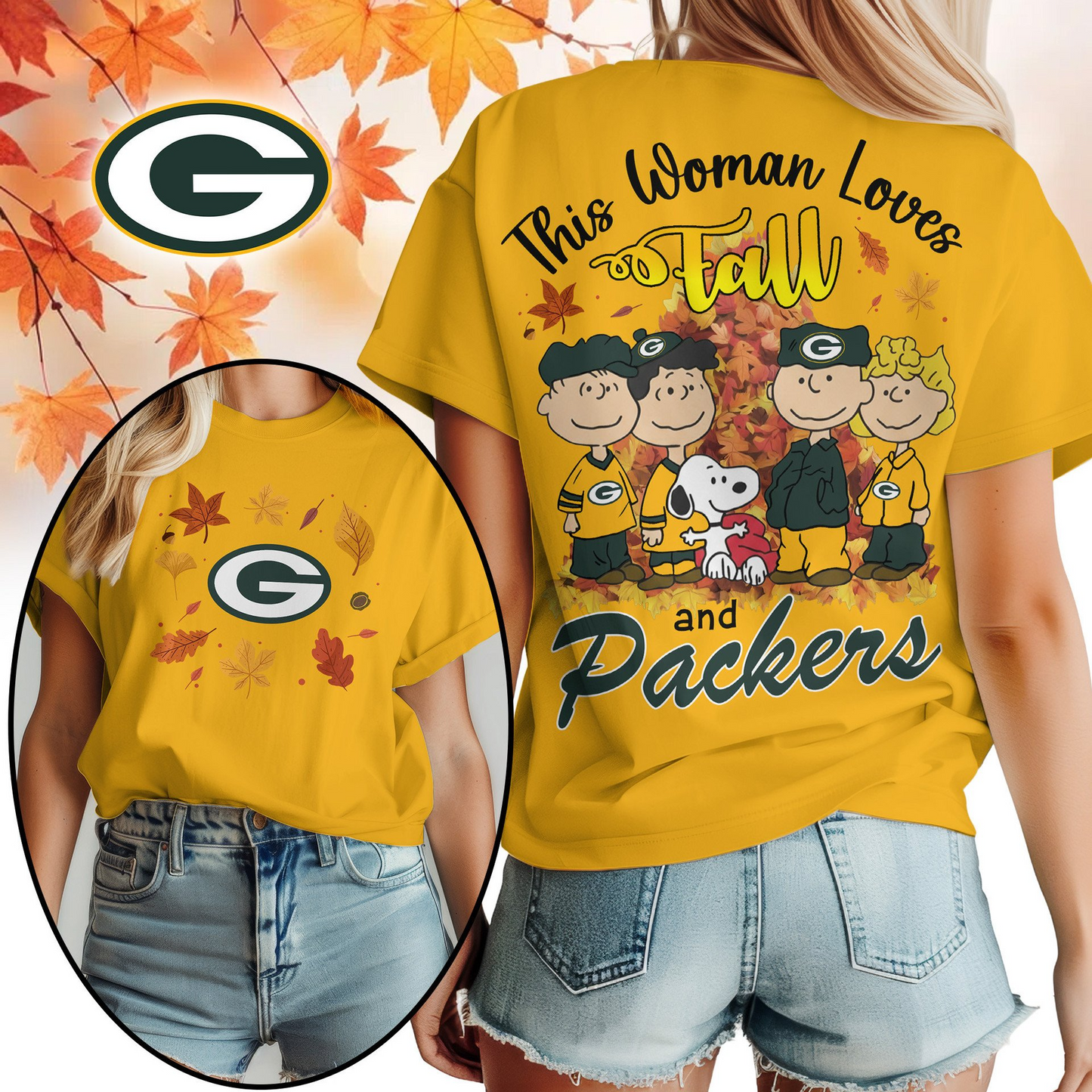 GBP Premium NFL This Woman loves fall 3D Shirt DDT CTND