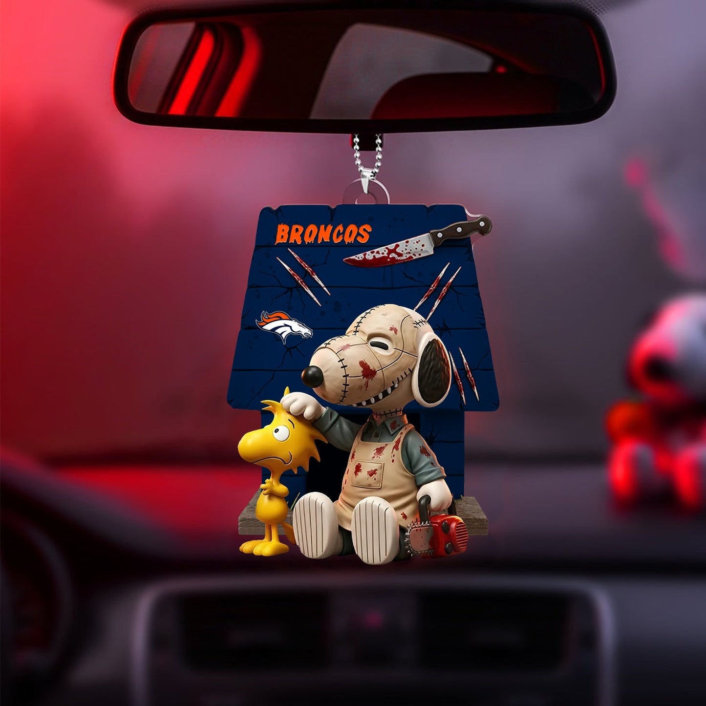 Horror Character x NFL DEN ORNAMENT CAR NDT NHM