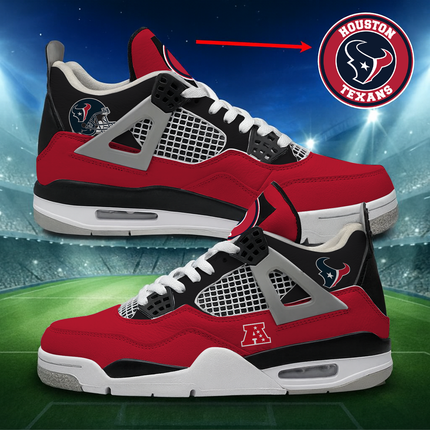 HOU x NFL Custom Sneakers DatND DVT