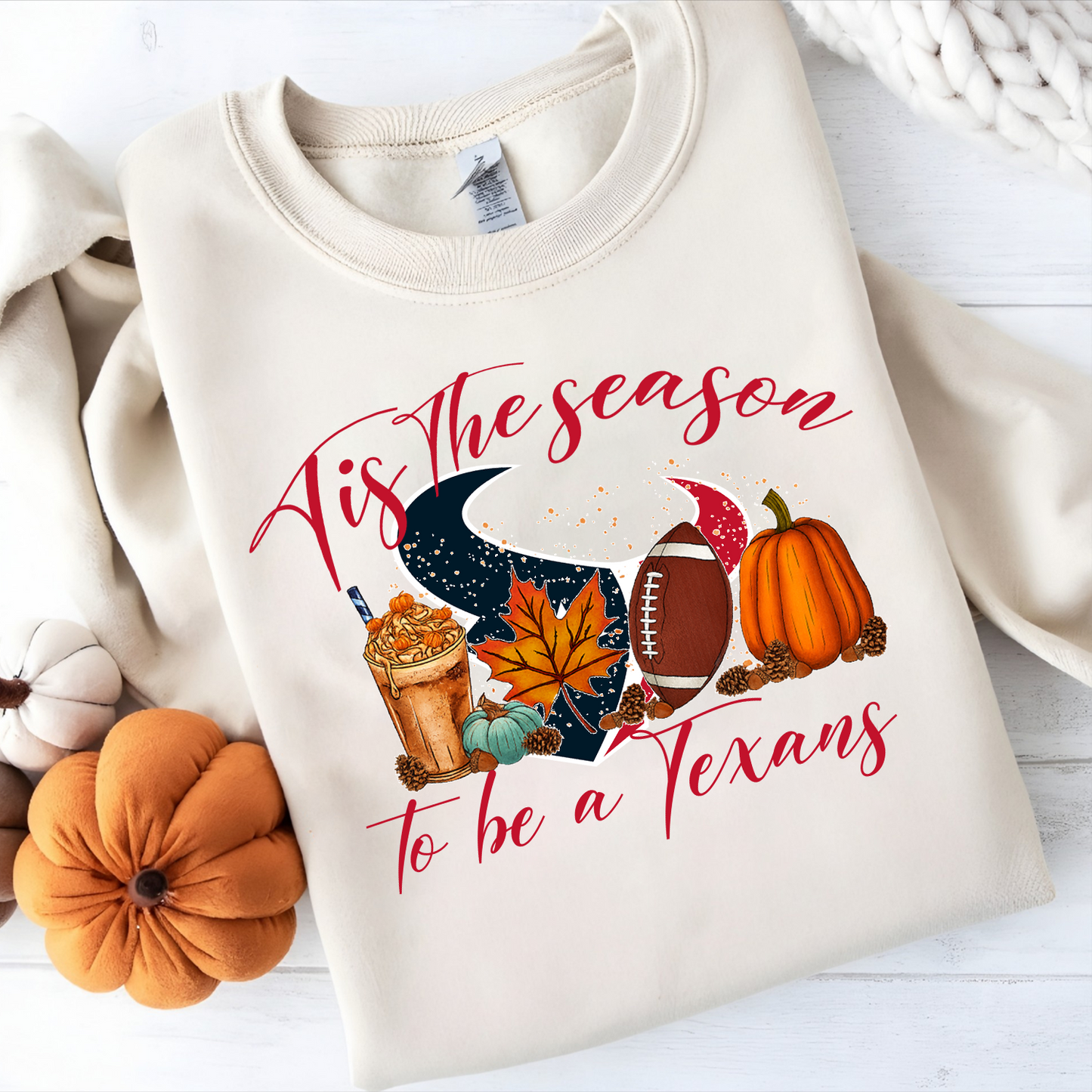 HOU x NFL Tis The Season Sweatshirt DatND DVT