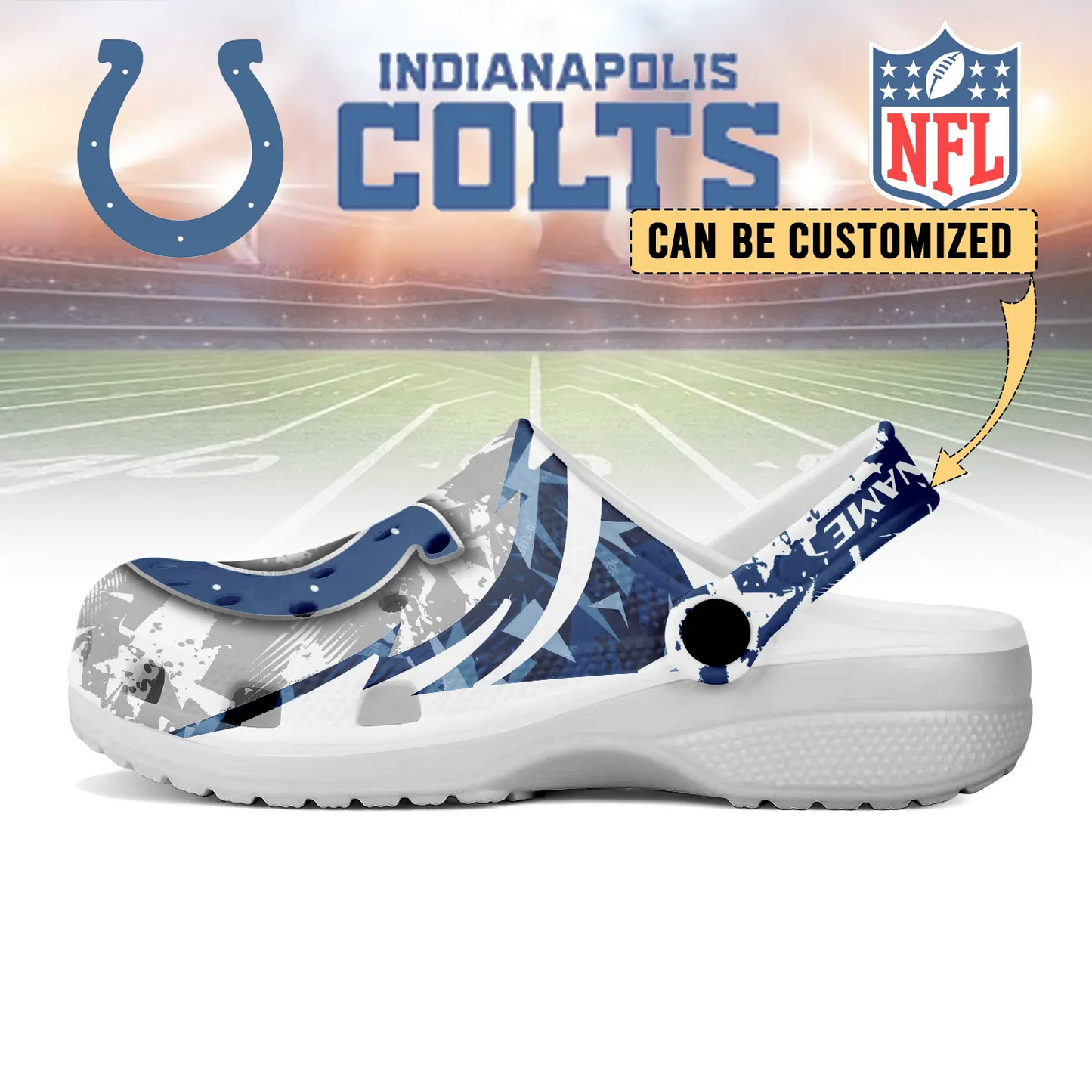 IND x NFL Crocs Crocband Clogs Shoes DatND DVT