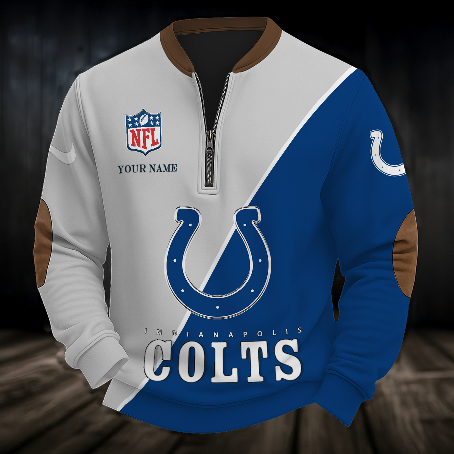 IND x NFL Premium Personalized Game Day Quarter-Zip DatND ThuongNH