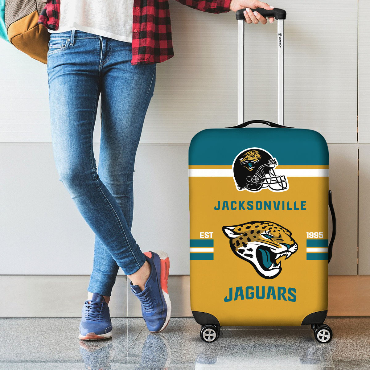 JJ NFL Luggage Cover Suitcase Protector DDT NTL