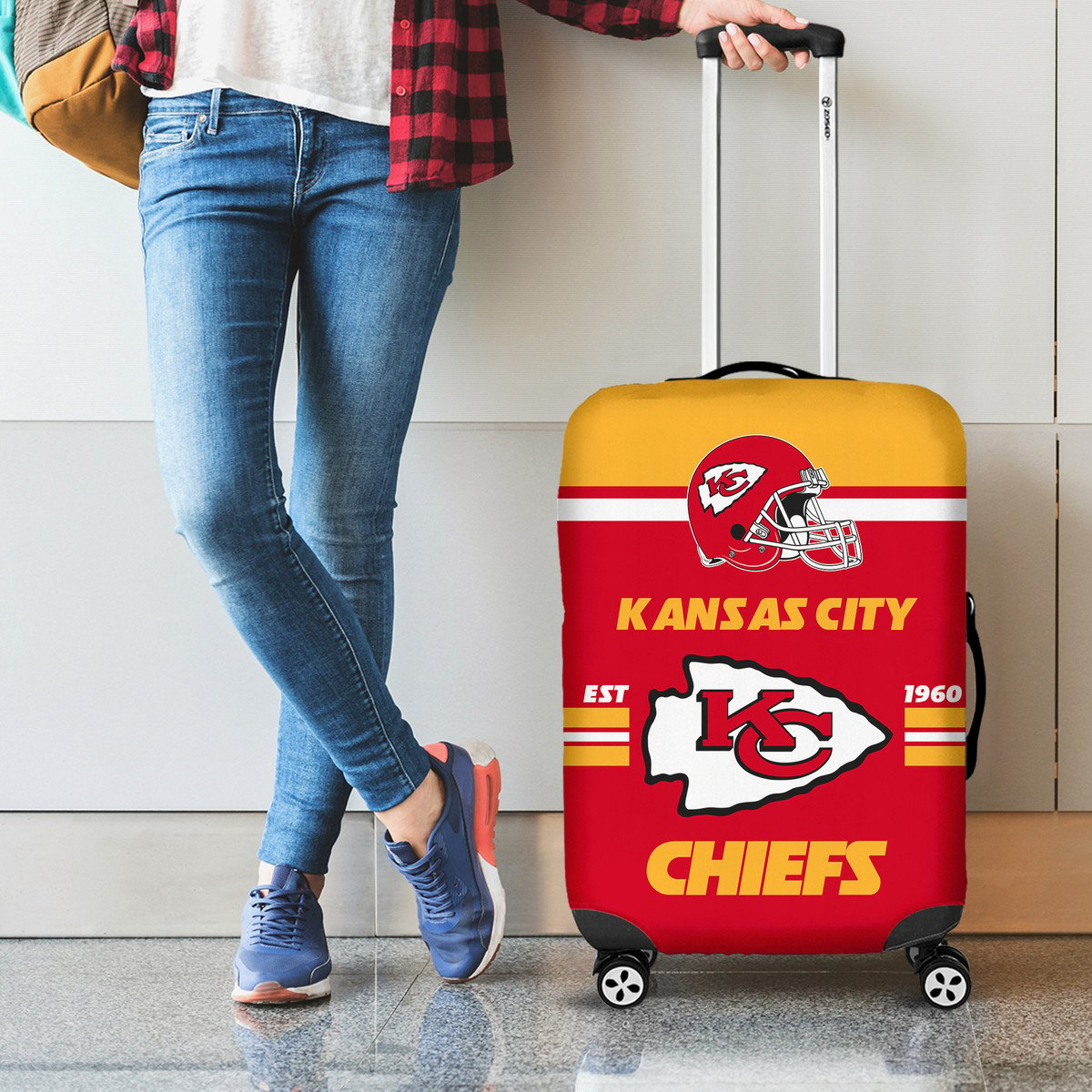 KCC NFL Luggage Cover Suitcase Protector DDT NTL