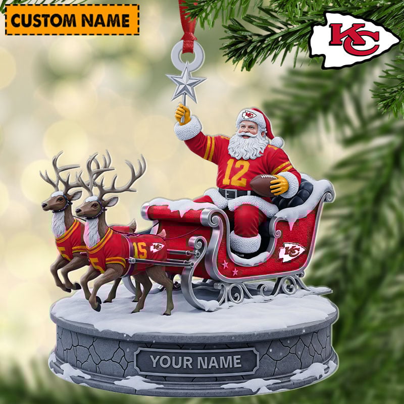 KCC NFL Personalized Christmas Ornament Gift For Family DDTNTL