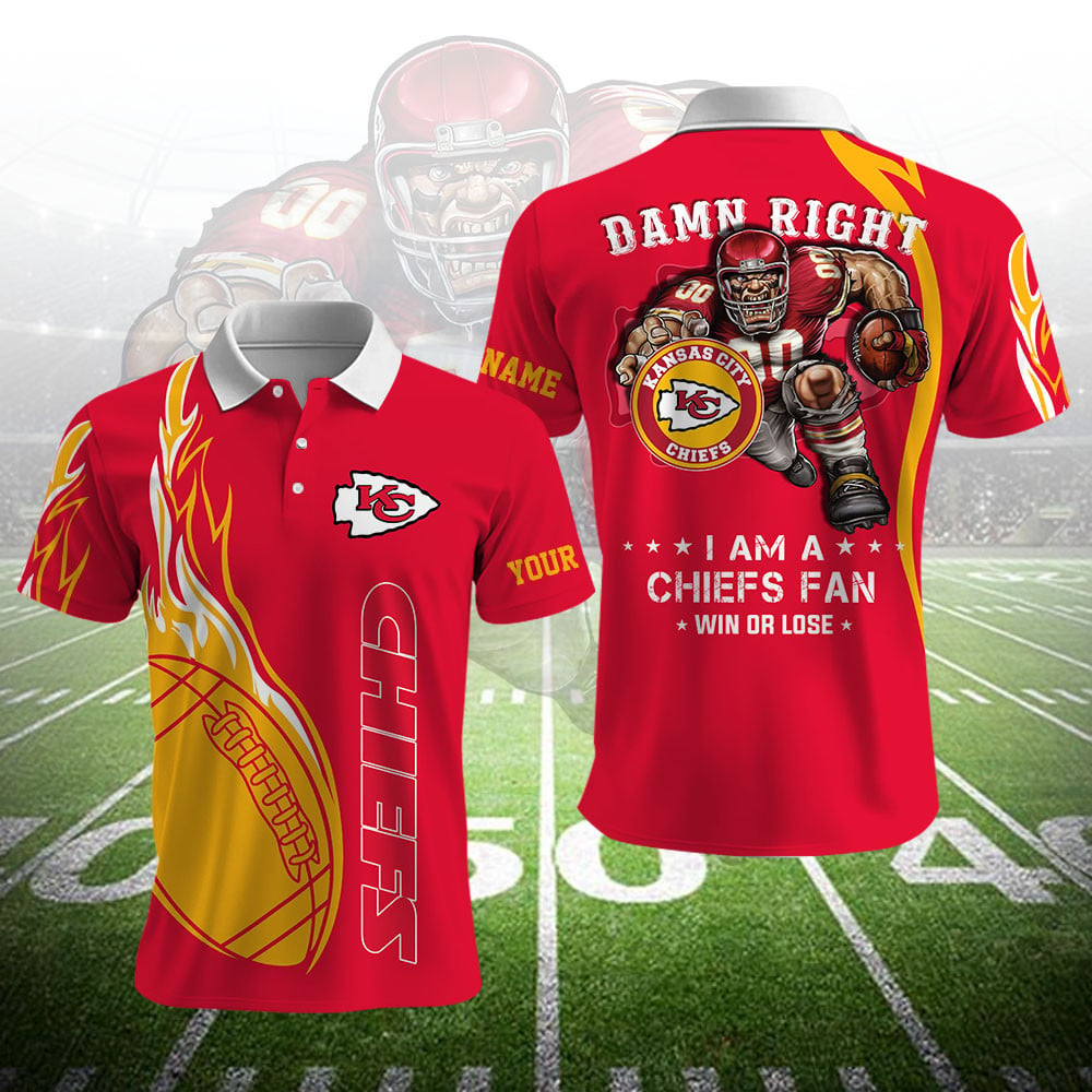 KCC NFL Team Mascot Polo Shirt DDT NTL