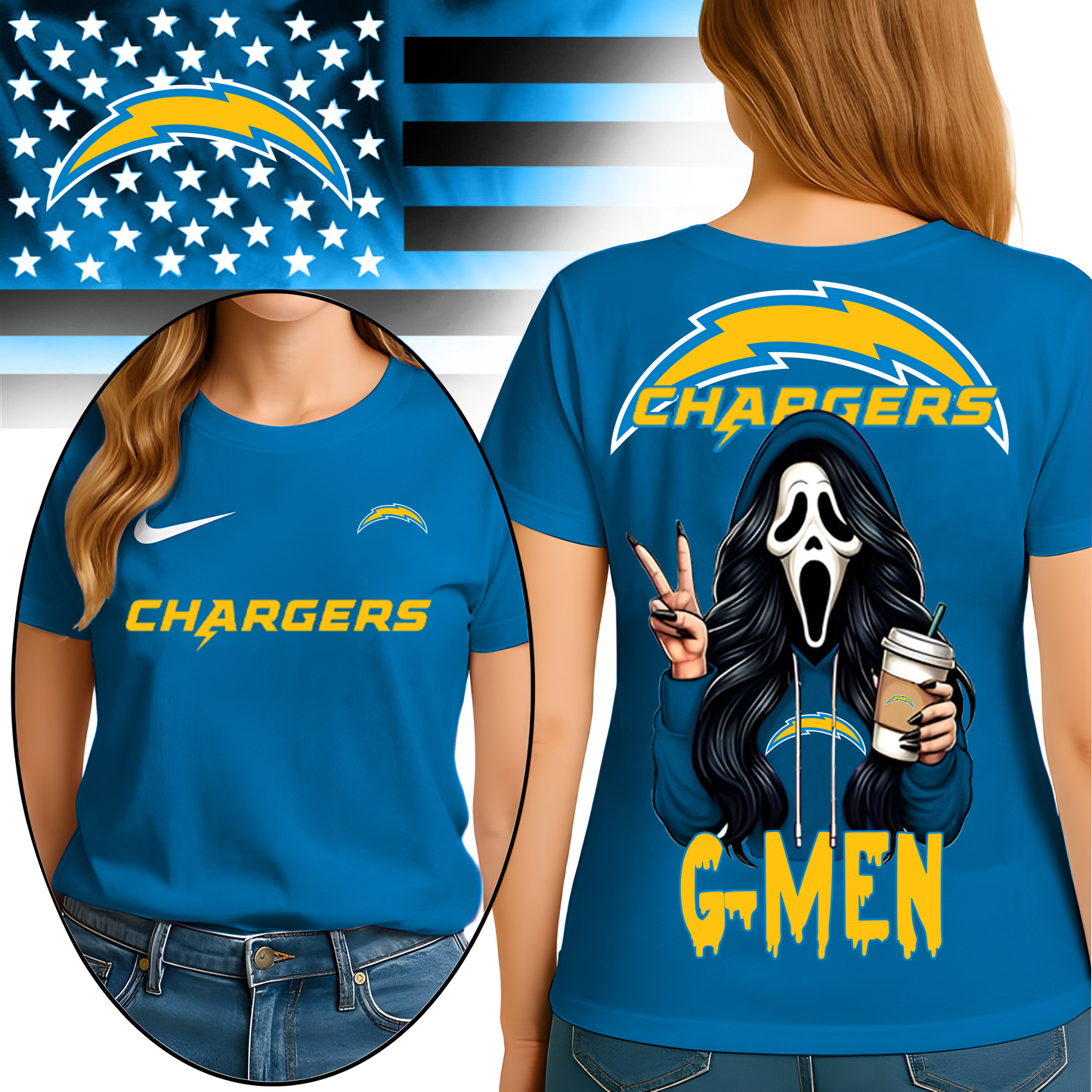 LAC Premium NFL Ghostface 3D Shirt DDT HLPHUONG