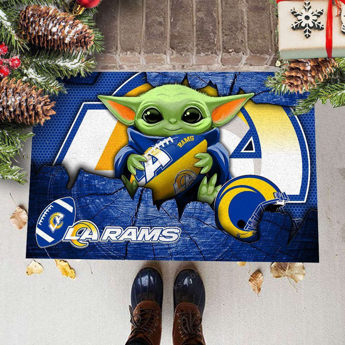 LAR x NFL Doormat, Best Gift For Home Decor NDT TDT