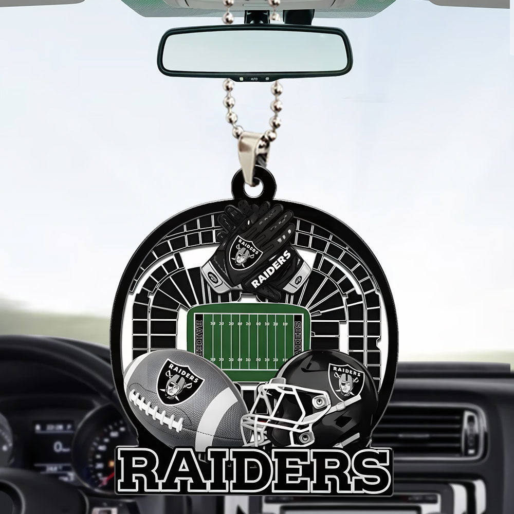 LAS VEGAS RAIDERS ORNAMENT CAR NDT