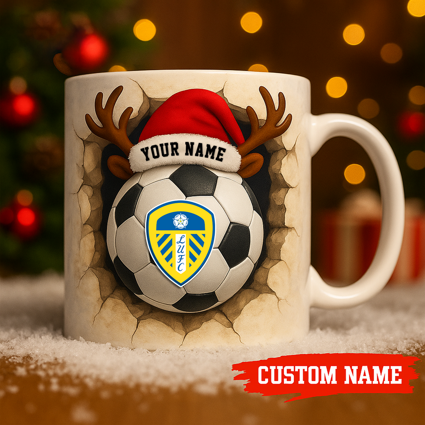 LEE X Premium EPL Christmas Football Ceramic Mug V1 NAK NHT