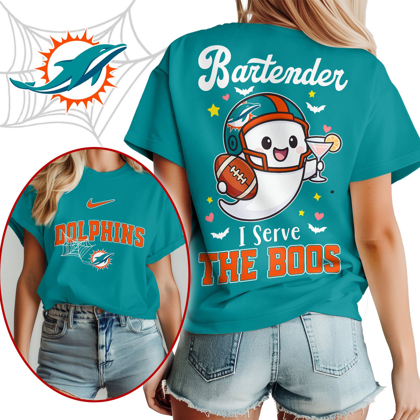 MD Premium NFL Bartender Halloween Fan Women Shirt DDT CTND