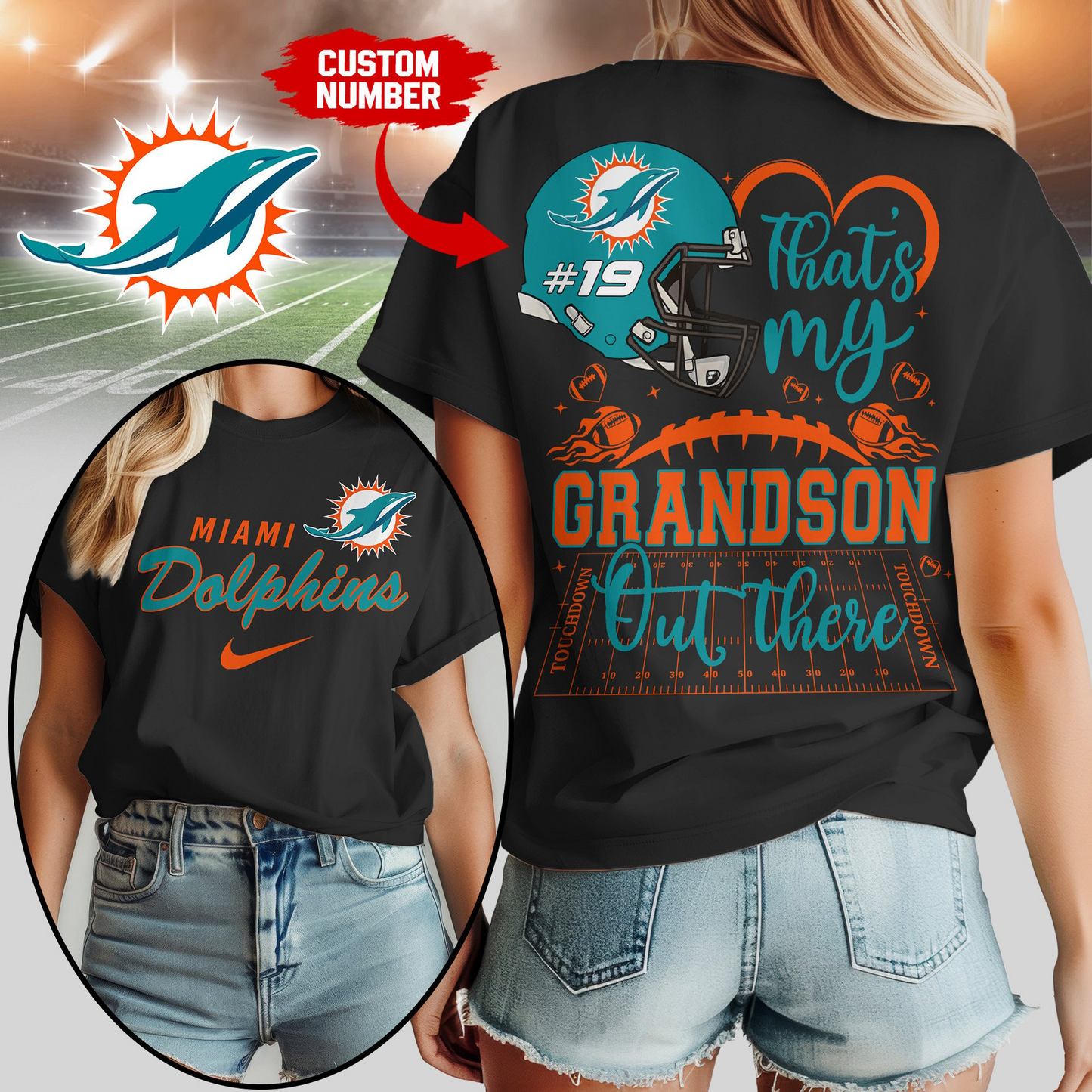 MD Premium NFL That My Grandson Out There Shirt DDT NTL