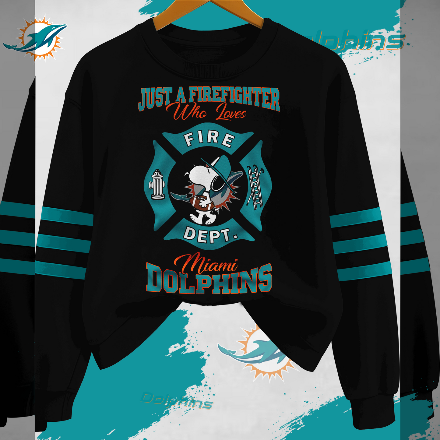 MD x NFL Just A Firefighter Who Love Sweatshirt DDT HLPHUONG