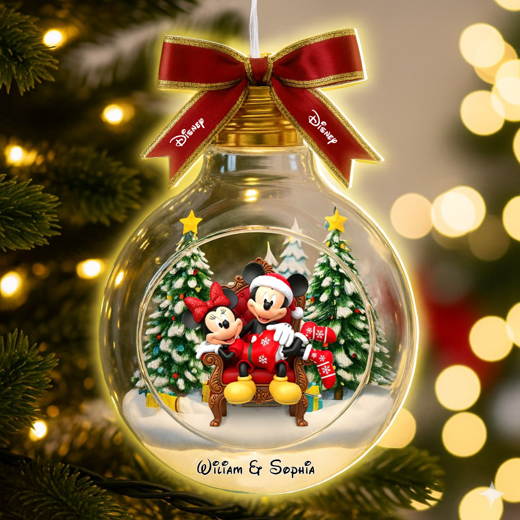 MK Merry Christmas V3 - Personalized Mouse LED Light Ornament