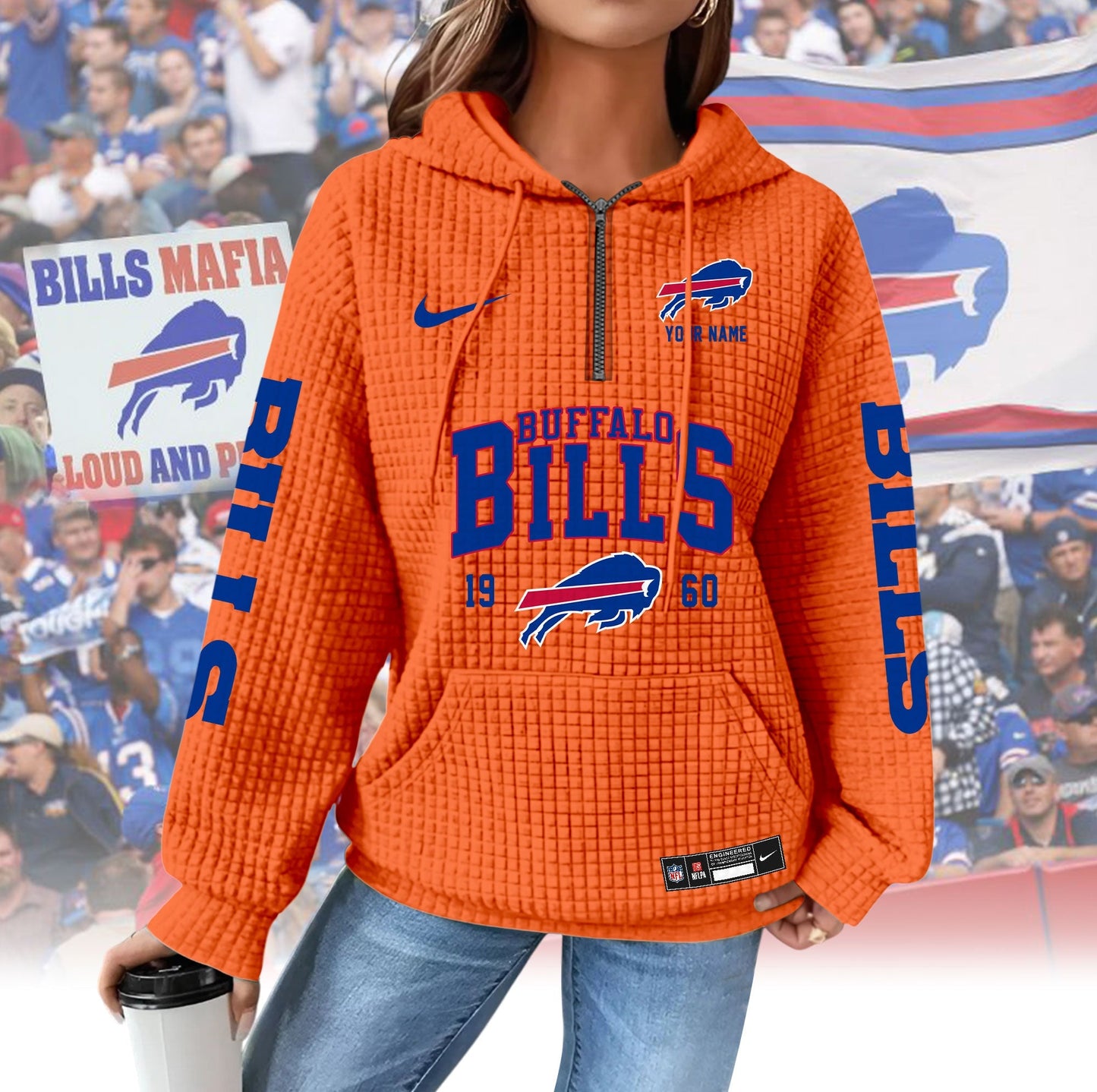 BB Premium NFL Waffle Hoodie DDT CTND