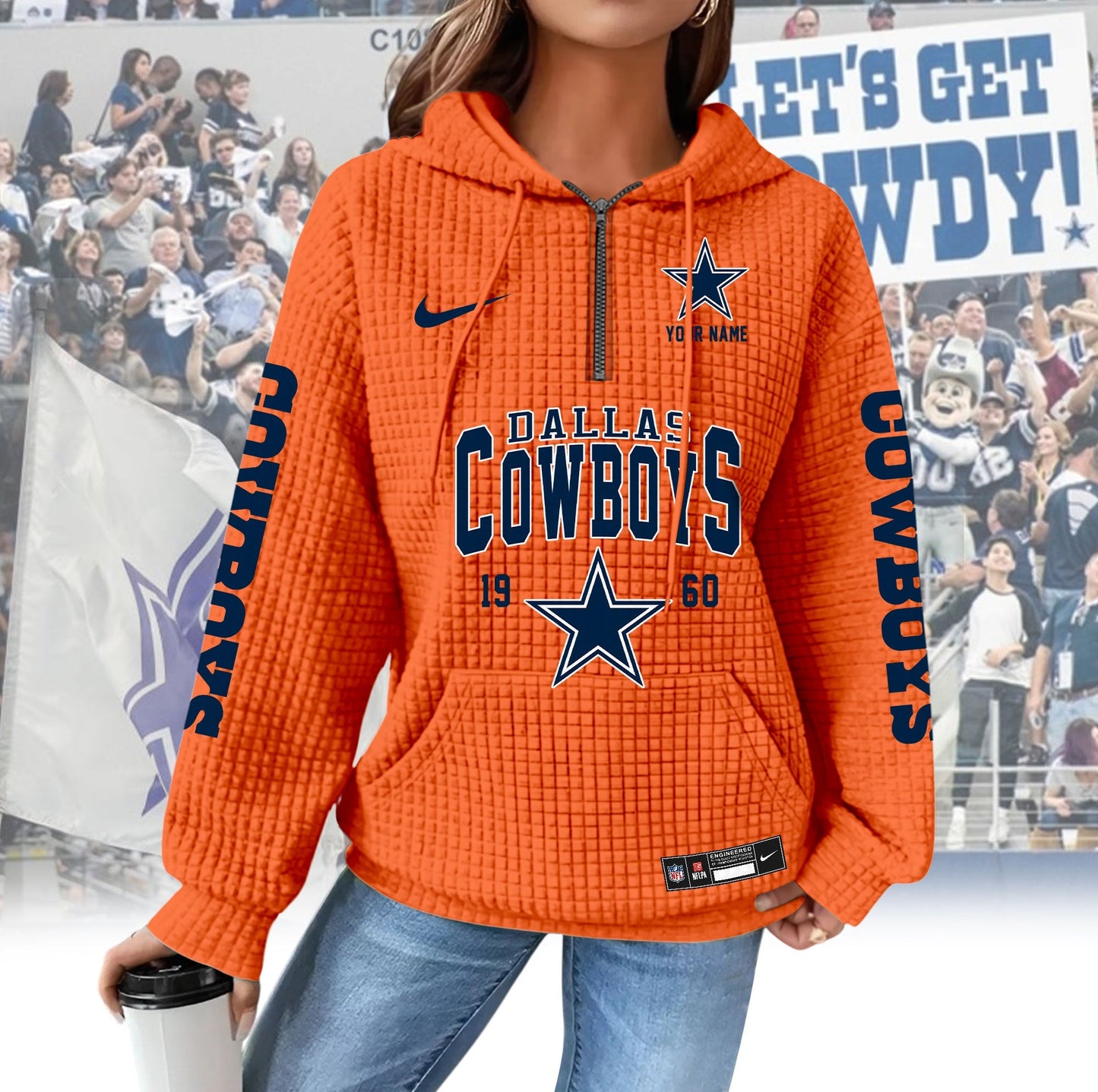 DC Premium NFL Waffle Hoodie DDT CTND