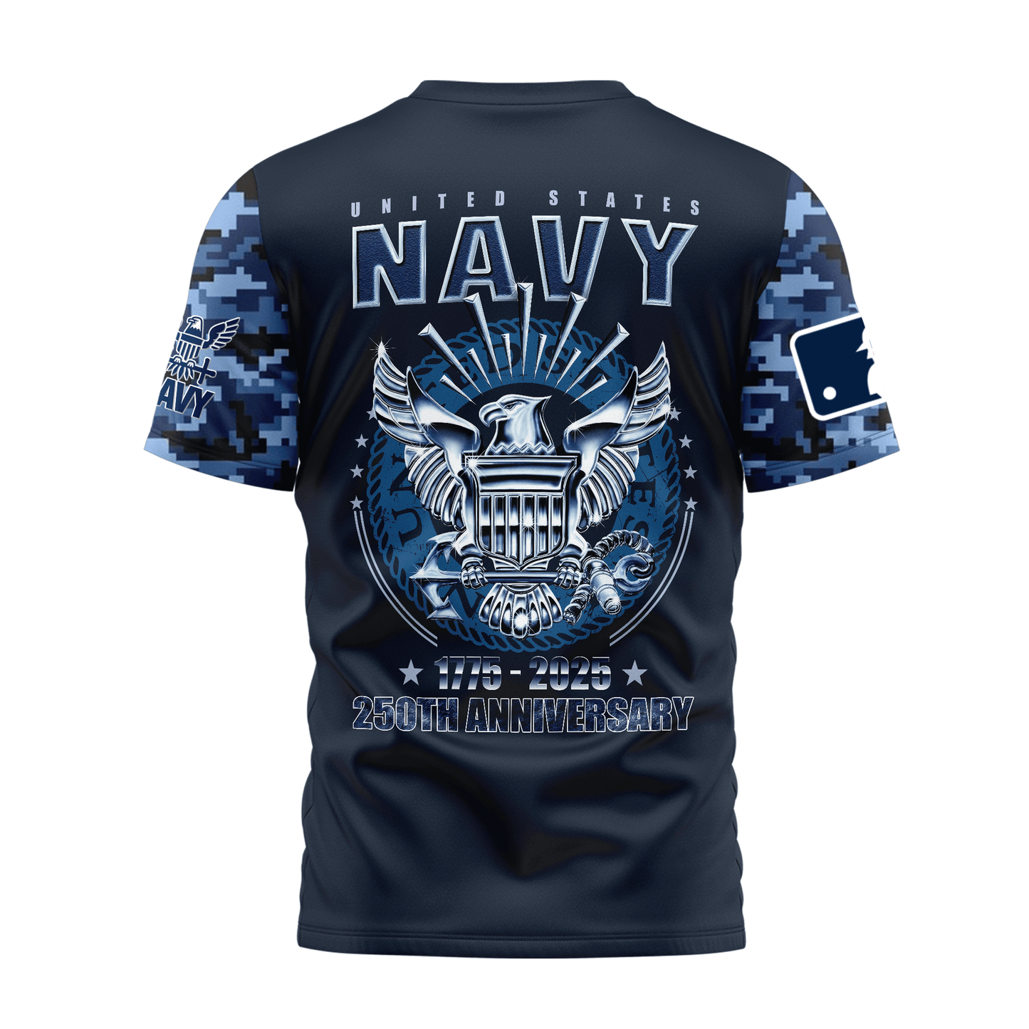 MLB NYY Premium Navy 250 Years 3D Shirt DDT CTND