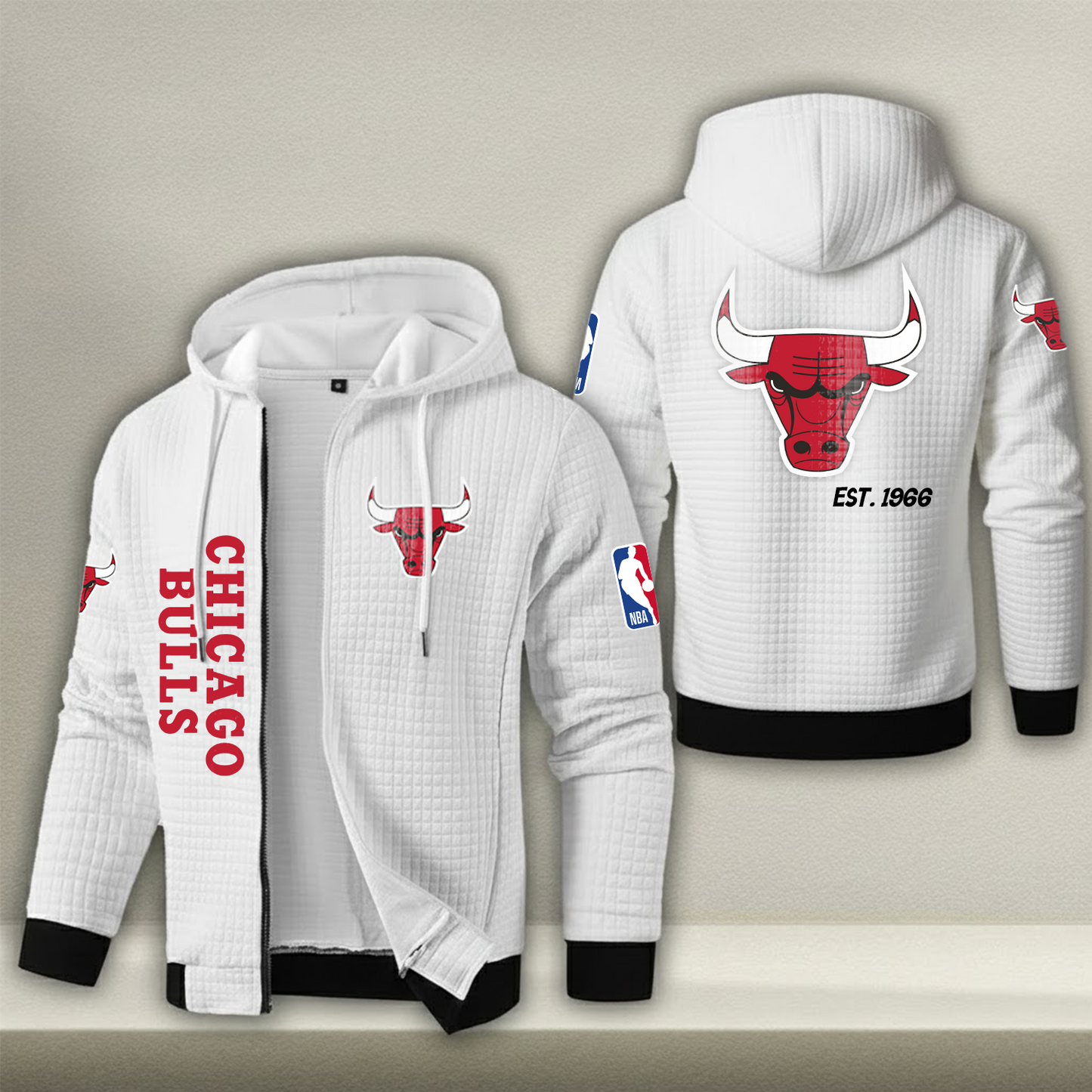 NBA x CB Waffle Zip Hoodie HLP HLPHUONG