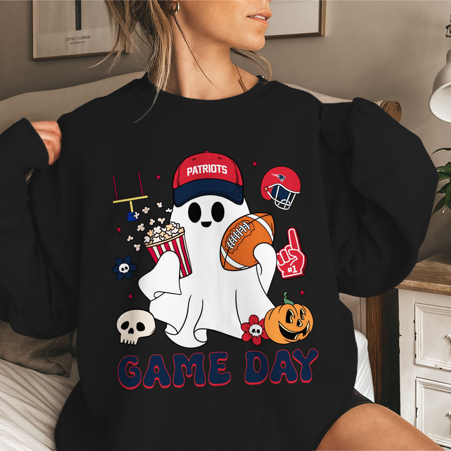 NEP Game Day Football Ghost Sweatshirt DDT NTL