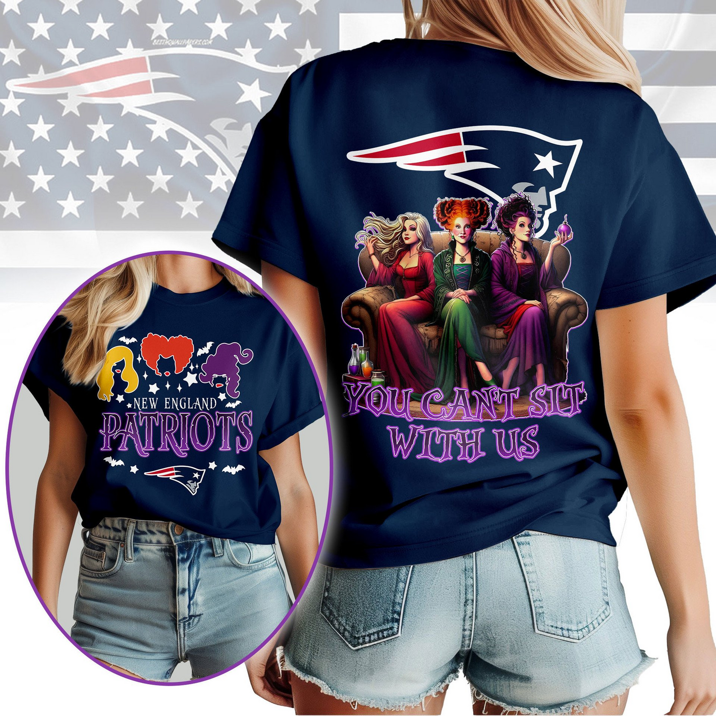NEP Premium NFL You Can't Sit With Us 3D T-shirt DDT NTL