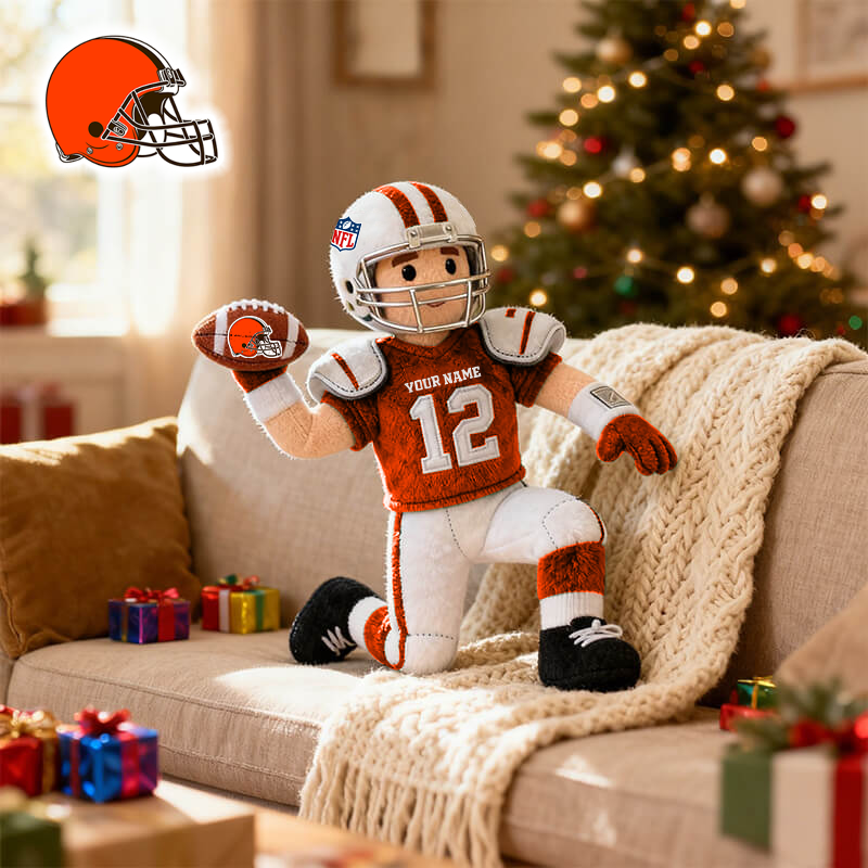 NFL CLE American football character-shaped pillows V1 NAK HLPHUONG