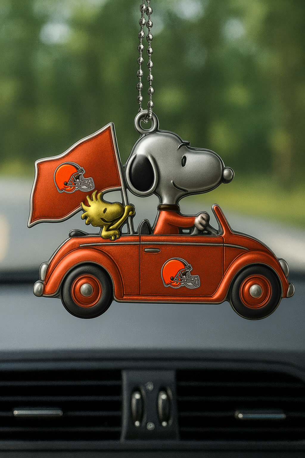 NFL CLE x SNP V2 Premium Car Hanging Ornament DDT NTL